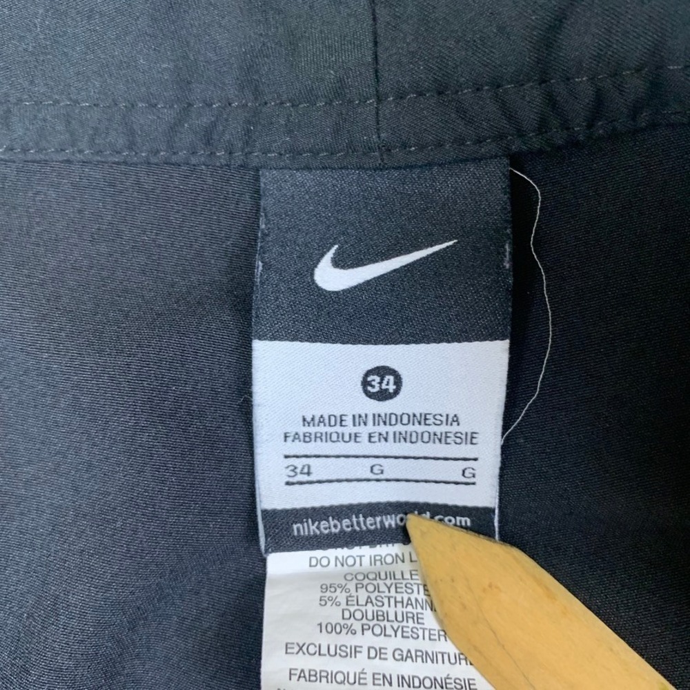 Nike Mens Black Board Shorts Swim Trunks Size 34 NESS7457 Large Swoosh Logo - Picture 3 of 10